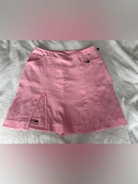 jamie sadock Pink Mini Skirt with Logo Tag